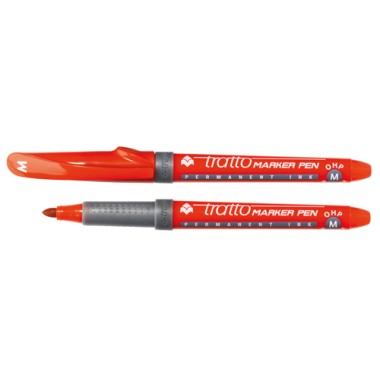 Pennarelli Tratto OHP Pen M Rosso 8 pz.