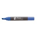 Marker Sharpie W10 Punta Scalpello Blu 12 pz.