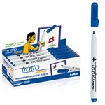 Marker Tratto Memo Punta Tonda Blu 12 pz.