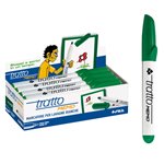 Marker Tratto Memo Punta Tonda Verde 12 pz.