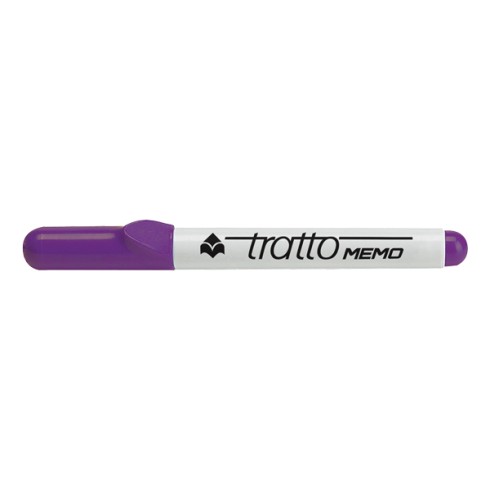 Marker Tratto Memo Punta Tonda Viola 12 pz.