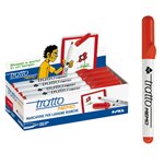 Marker Tratto Memo Punta Tonda Rosso 12 pz.