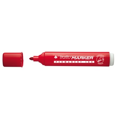 Marker Tratto Punta Tonda Rosso 20 pz.