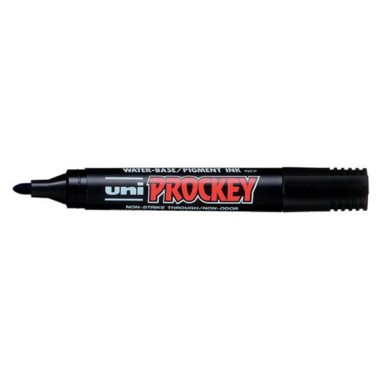 Marker Uni Prockey punta tonda Nero 12 pz.