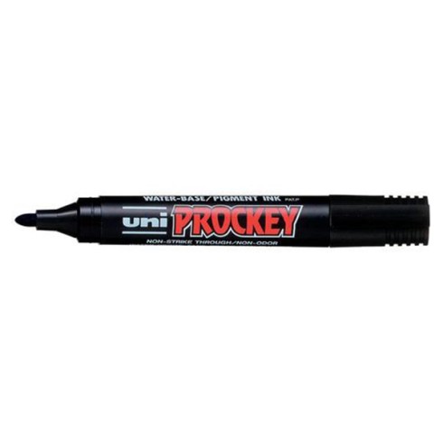 Marker Uni Prockey punta tonda Nero 12 pz.