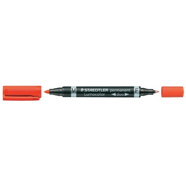 Pennarelli Lumocolor Staedtler Duo 348 Rosso 10 pz