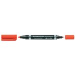 Pennarelli Lumocolor Staedtler Duo 348 Rosso 10 pz