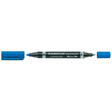 Pennarelli Lumocolor Staedtler Duo 348 Blu 10 pz.