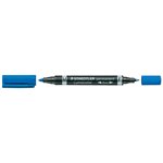 Pennarelli Lumocolor Staedtler Duo 348 Blu 10 pz.