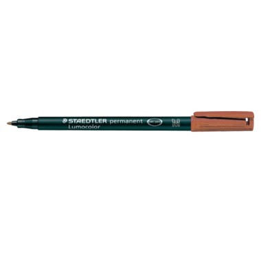 Pennarelli Lumocolor Staedtler 317 M Marrone 10 pz