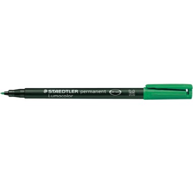 Pennarelli Lumocolor Staedtler 317 M Verde 10 pz.