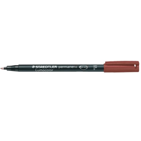 Pennarelli Lumocolor Staedtler 318 F Marrone 10 pz