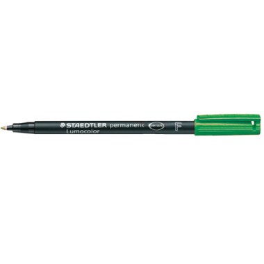 Pennarelli Lumocolor Staedtler 318 F Verde 10 pz.