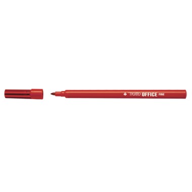 Pennarelli Tratto Office Fine Rosso 12 pz.