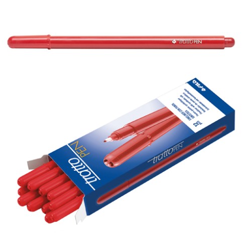 Pennarelli Tratto Pen 12 pz. Rosso