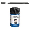 Pennarelli Tratto Pen  Barattolo 50 pz. Nero