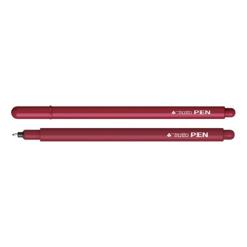 Pennarelli Tratto Pen 12 pz. Bordeaux