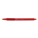 Penne Bic Soft Feel Clic Rosso 12 pz.