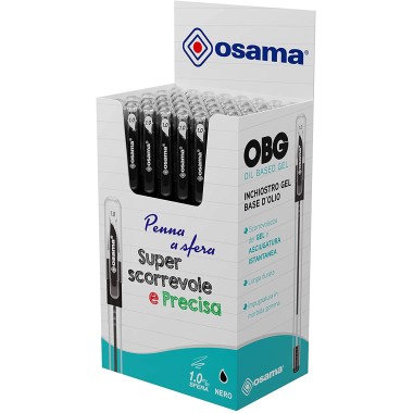 Penne Osama OBG 1.0 Scatto Nero 48 pz.