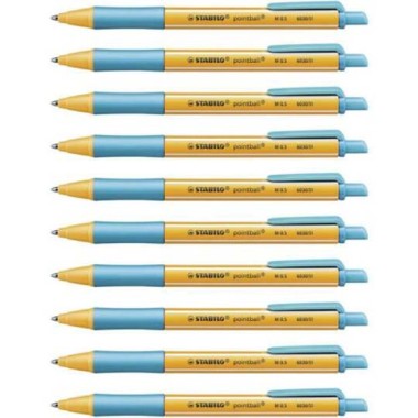 Penne Stabilo PointBall 0.5 Turchese 10 pz.