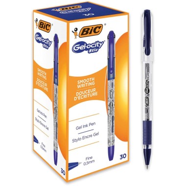 Penne Bic Gelocity Stic 0.5 Blu 30 pz.