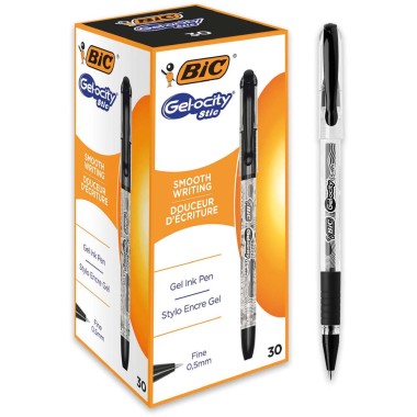 Penne Bic Gelocity Stic 0.5 Nero 30 pz.