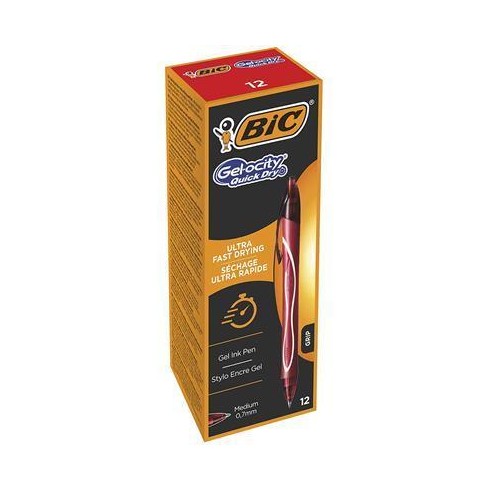 Penne Bic Gelocity Quick Dry Rosso 12 pz.