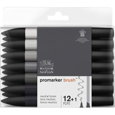 Brushmarker Set 12+1 Greys 0290144