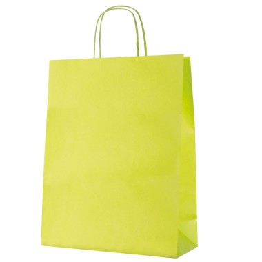 Shopper Monocolore Verde Mela 45x15x50 25 pz.