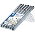 Pennarelli Pigment Staedtler Set 6 Pz. 308 SB6P