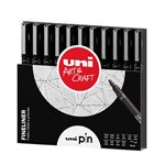 Pennarelli Pigment Uni Pin Set 11 pz.