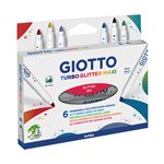 Pennarelli Giotto Turbo Maxi Glitter a 6 F426600