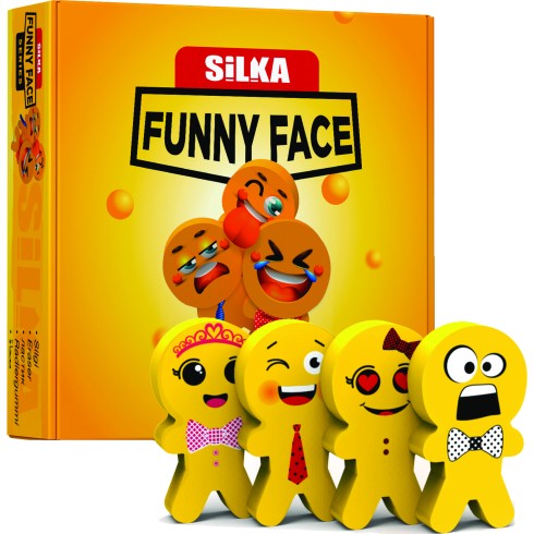 Gomme Silka TPR Funny Face 36 pz. ART.57