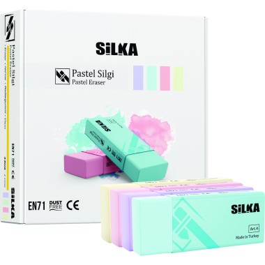 Gomme Silka TPR Pastel 4 Color 20 pz. ART.4