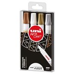 Marker Uni Paint Media Shiny 4 pz.