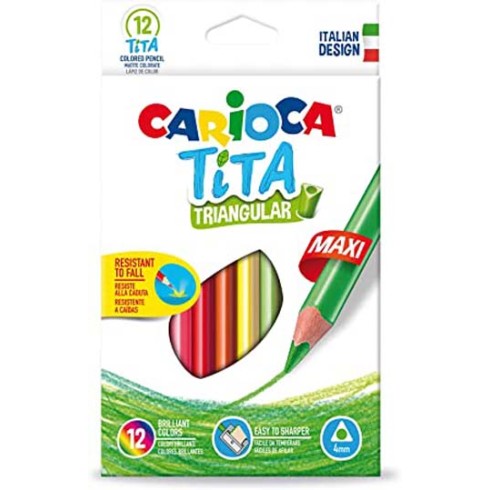 Pastelli Carioca Tita Maxi Triangolari a 12