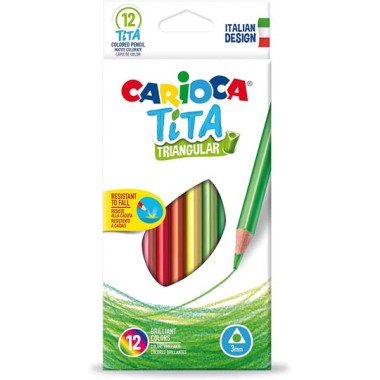 Pastelli Carioca Tita Triangolari a 12