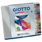 Pastelli Giotto Supermina Metal box a 24 F236800