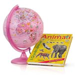 Globo Tecnodidattica Luminoso Pink Zoo 25 cm.