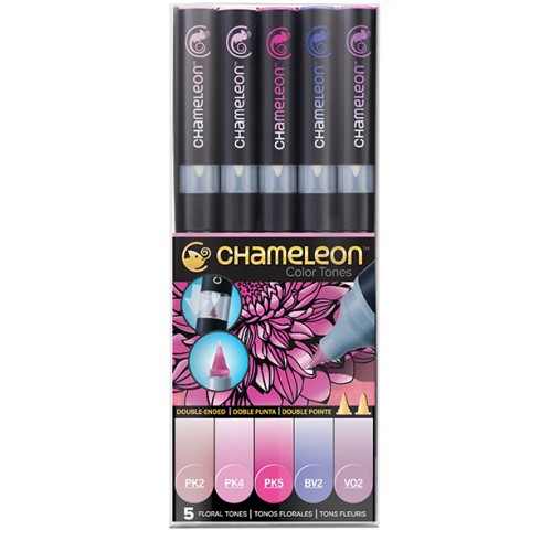 Chameleon Pen Set  5 pz. Floral Tones