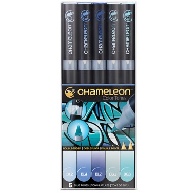 Chameleon Pen Set  5 pz. Blue Tones