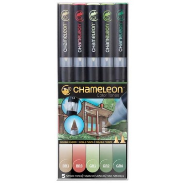 Chameleon Pen Set  5 pz. Nature Tones