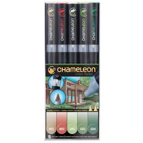 Chameleon Pen Set  5 pz. Nature Tones