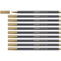 Pennarelli Stabilo Pen 68  Metallic Oro  10 pz.