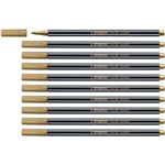 Pennarelli Stabilo Pen 68  Metallic Oro  10 pz.