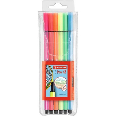 Pennarelli Stabilo Pen 68  Neon a  6 6806-01