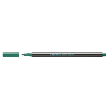 Pennarelli Stabilo Pen 68  Metallic Verde m. 10 pz