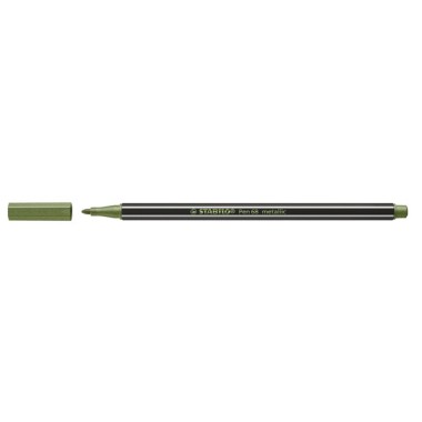 Pennarelli Stabilo Pen 68  Metallic Verde ch 10 pz