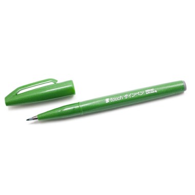 Pennarelli Pentel Brush Sign Verde 10 pz.