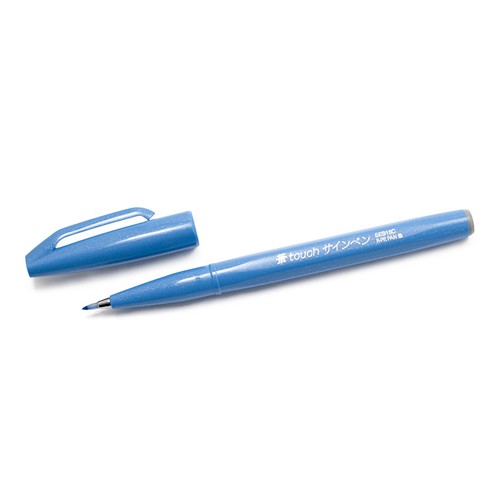 Pennarelli Pentel Brush Sign Azzurro 10 pz.